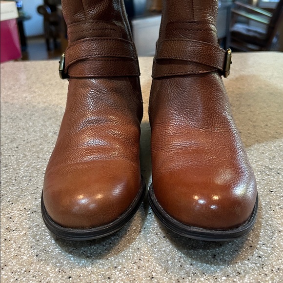 NIB WIDE CALF 8M Naturalizer Leather N5 Comfort Jodee Light Brown Riding Boots - Picture 12 of 15